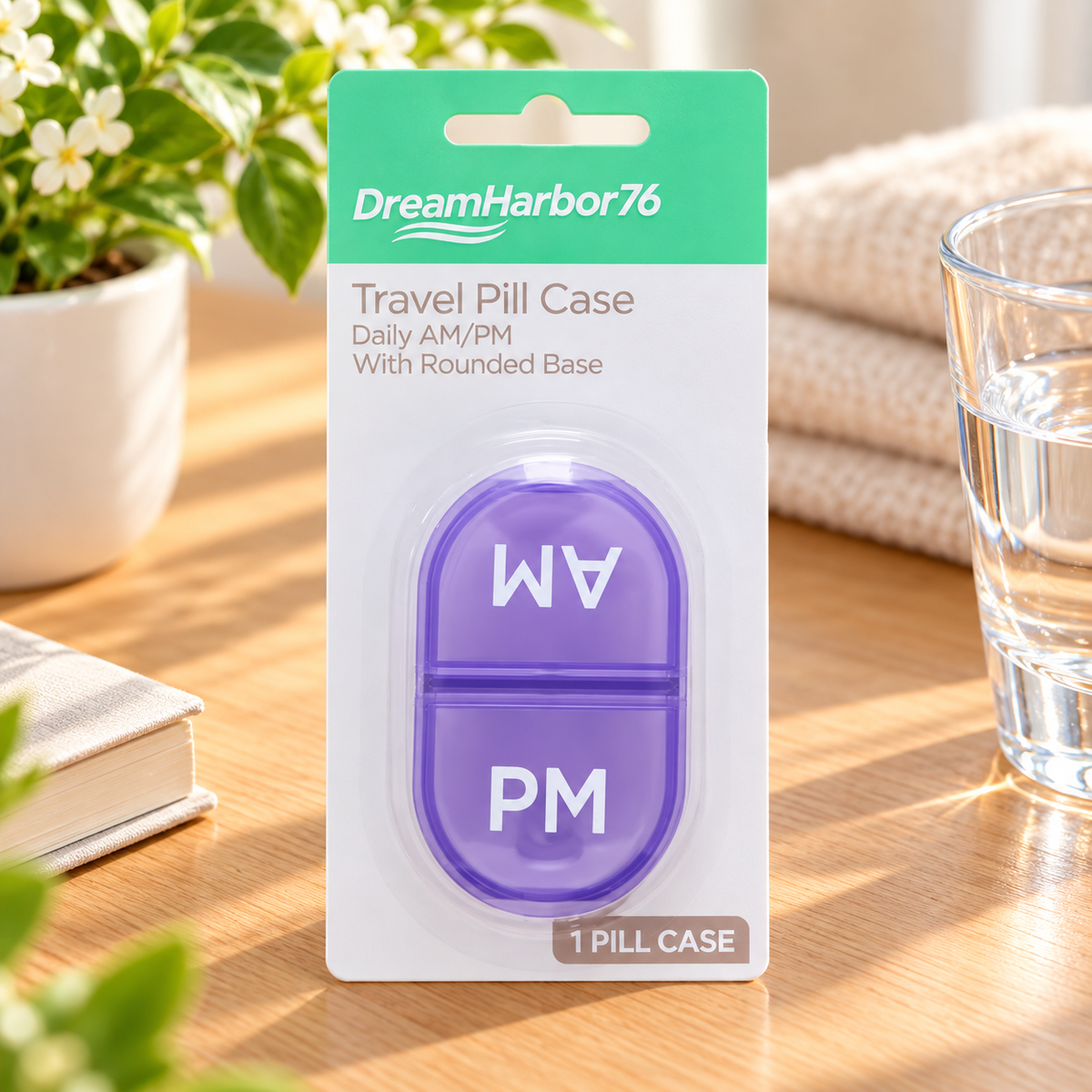 AM/PM Travel Pill Case